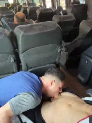 #Public #Blowjob #Deepthroat #Big Cock #Gay #Risky Public #Vertical Porn #In The Bus