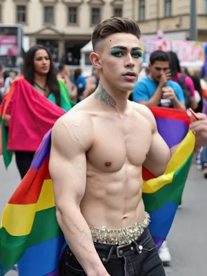 #素人 #露出 #Brunette #Tattoo #Beautiful #Muscular #Solo #焦らし #POV #ソフト #Makeup #Pride Month #Ai Porn #Pride #Drag Queen