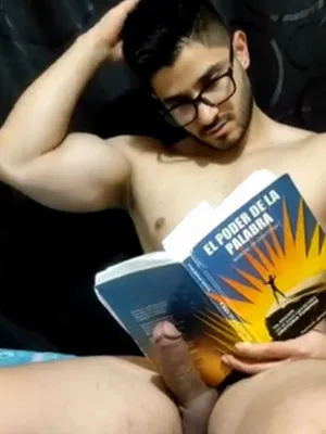 #Brille #Arsch #Solo #Schwul #Latino #Wichsen #Lesen