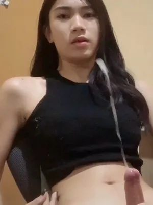 #Asian #Brunette #Cumshot #Solo #Femboy #Gay #Twink #Jerking Off #Vertical Porn