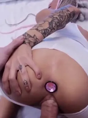 #Blonde #Doggystyle #Anal Plug #Fucking #Vertical Porn