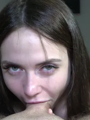 #Blowjob #Brunette #Deepthroat #Vertical Porn