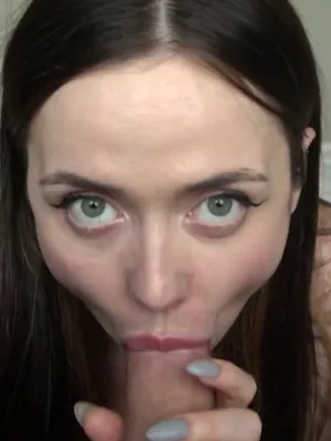 #Blowjob #Brunette #Cumshot #Vertical Porn