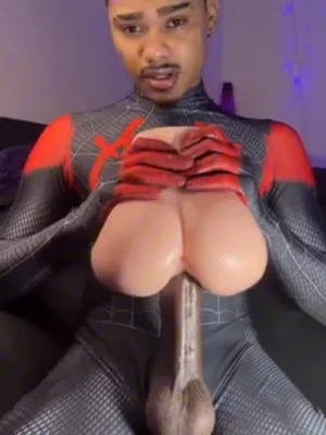 #BBC #Cumshot #Toys #Cosplay #Solo #Gay #Jerking Off #Black Cock #Spiderman #Black Man #Moustache