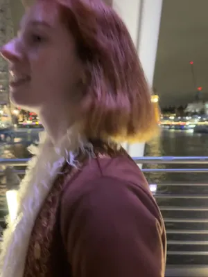 Fiery redhead twisting in fuck-felt euphoria, her cherry hair sparking like her aroused pussy.