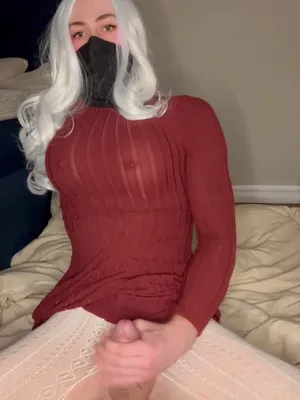 #Travesti #Masturbação #Gozar #Máscara Facial #Meia-calça #Solo #Brinquedo Anal #Dando Uma Punheta #Peitos Artificiais #Dildo Anal #Peruca #Pornô Vertical