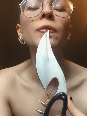 #Glasses #Piercing #Short Hair #Drooling #Vertical Porn