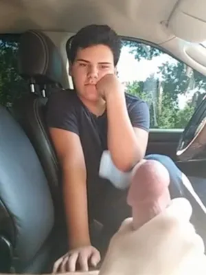 #Blowjob #Deepthroat #Cumshot #Car #Facefuck #Gay #Twink #Jerking Off