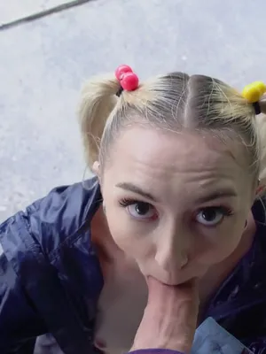 #Blowjob #Blonde #Big Cock #Pigtails #Vertical Porn