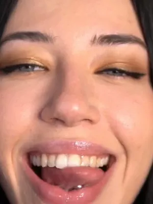 Naughty ebony bitch marks her territory, tongue gleaming with pleasure and fresh fuck. 