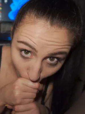 #Amateurs #Blowjob #Brunette #Cum #Pov Blowjob #Amateur Blowjob #Vertical Porn #Mouth Cumshot