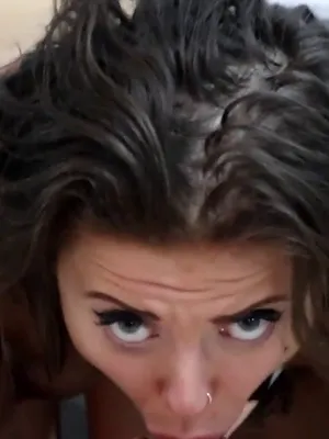 #Blowjob #Brunette #Deepthroat #Vertical Porn