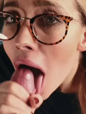 #Blowjob #Glasses #Cumshot #Beautiful #Vertical Porn