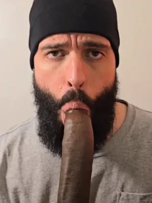 #BBC #Blowjob #POV #Interracial #Gay #Bearded #Black Cock #Vertical Porn #Black Man #Cap