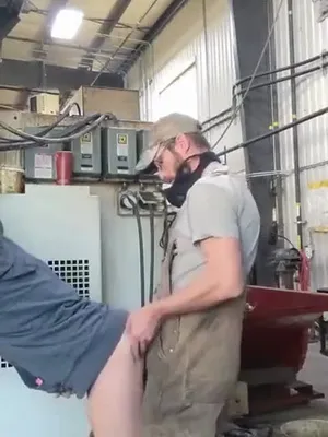 Factory Worker Checks For Tight Fit, Finding His Asshole Used as Heavy Machinery