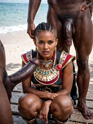 #BBC #Ébano #Big Cock #Africano #Posando #Pornografía A I
