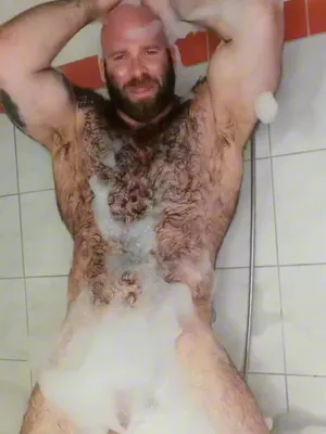 #Hairy #Tattoo #Dancing #Muscular #Solo #Bath #Gay #Bearded #Hairy Ass #Bald #Bear #Vertical Porn #Bubble Bath