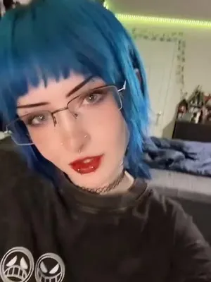 #Tits #Gothic #Glasses #Piercing #Nipple Piercing #Blue Hair #Colored Hair #Vertical Porn #Tiktok Porn #Sexy Tiktok #Tiktok Challenge