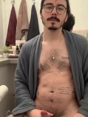 #Tattoo #Glasses #Cumshot #Solo #Gay #Jerking Off #Vertical Porn #Moustache