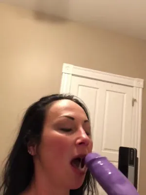 #Dildo #Drooling #Vertical Porn