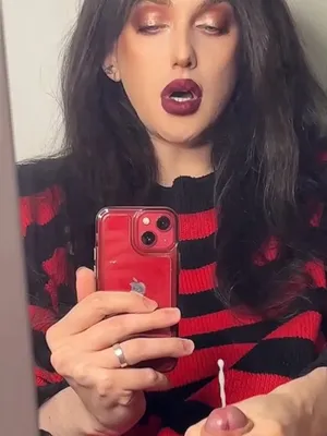 #Shemale #Brunette #Masturbation #Cumshot #Shaved #Big Cock #Big Lips #Mirror #Solo #Fishnet #Stockings #Anal Fingering #Vertical Porn #Sweater #Girl Cock #Ripped Stockings