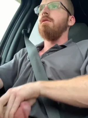 #Amateurs #Redhead #Glasses #Cumshot #Solo #Gay #Bearded #Jerking Off #Driving #Huge Cumshot #Nipple Play #Vertical Porn #Self Facial