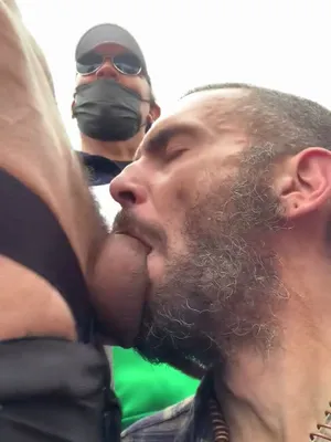 #Public #Blowjob #Deepthroat #Facefuck #Gay #Bearded #Sloppy Deepthroat #Vertical Porn