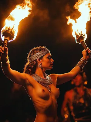 #Public #Festival Sluts #Party #Naked #Photoshoot #Fire #Torch