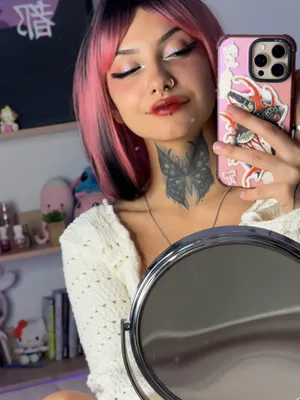 #Amateurs #Mirror #Solo #Young #Onlyfans #Pink Hair #Home Video #Sexy #Cute Girl #Tattoo Girl #Butterfly Tattoo #Neck Tattoo