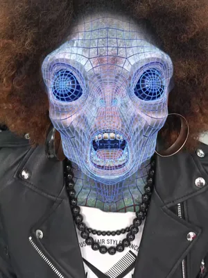 Ebony pussy’s getting a sci-fi fuck check from an alien cock. No probe, just some out-of-this-world fucking.