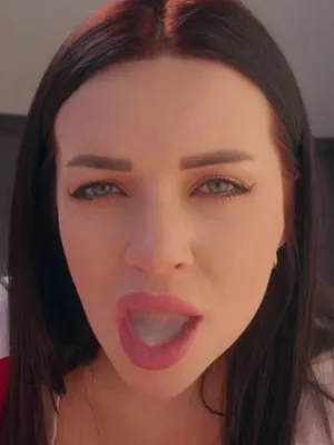 #Blowjob #Brunette #Swallow #Vertical Porn #Mouth Cumshot