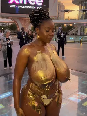 #Public #Big Ass #Ebony #Beautiful #Oiled #Nipple Piercing #Thong #Body Painting #BBW #Huge Tits #Sexy Body #FYP #Viral #Tiktok Porn #Leaks #Instagram Leaks #Tiktok18+ #Futuristic #Cock Runner #Nextgen Vids #TXF