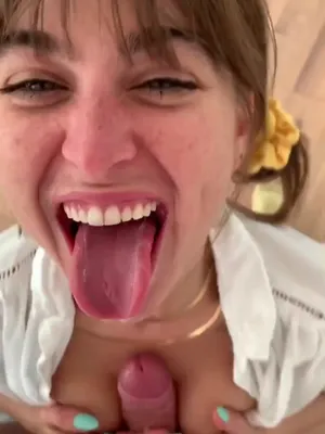#Teen #Blowjob #Brunette #Small Tits #Facial #Pigtails #Vertical Porn