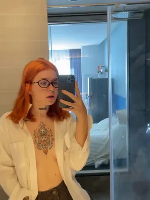#Teen #Redhead #Glasses #Small Tits #Beautiful #Mirror #Solo #Onlyfans #Teasing #FYP