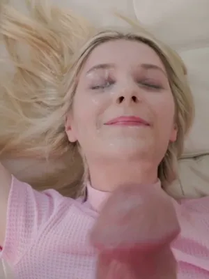 #Blonde #Cumshot #Shaved #Facial #Fucking #Vertical Porn