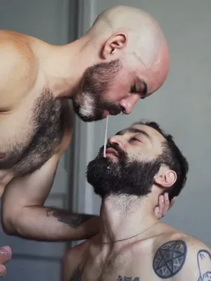 #Blowjob #Tattoo #Deepthroat #Kissing #Spit #Facefuck #Gay #Bearded #Bald #Vertical Porn