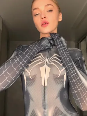 #Teen #Tits #Blonde #Beautiful #Cosplay #Solo #Teasing #Sexy #Spiderman Cosplay #Bodysuit #Unzipping
