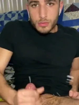 #Cumshot #Solo #Bareback #Gay #Jerking Off #Vertical Porn #Headphones