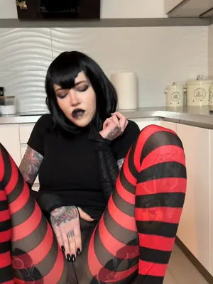 Touching through stockings 😏