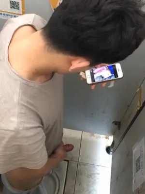#Asian #Public #Cumshot #Voyeur #Solo #Gay #Twink #Hairy Cock #Jerking Off #Watching Porn #Public Toilet #Cum On Floor