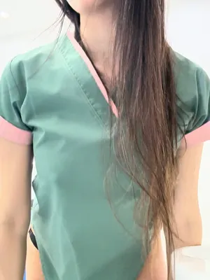 #素人 #Panties #Beautiful #Solo #Hot #Sexy #性感美女 #Drlily Peach #Leopard Print Panties #Medical Scrubs