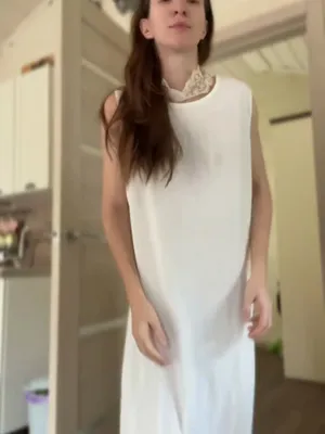 #Brunetky #Průhledné #White #Škádlení #Šaty #Worship #Domina #Goddess #Skinny #Perfetbody