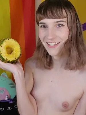 #Teen #Shemale #Brunette #Small Tits #Solo #Condom #Pineapple #Jerking Off #Vertical Porn #Fruit Fuck
