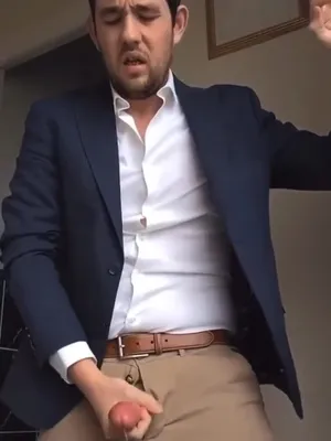 #Cumshot #Solo #Gay #Jerking Off #Vertical Porn #Suit