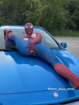 #Cosplay #Outdoor #Gymnastics #Spiderman #Spiderwoman #Anna Delos #Onlyfans Models
