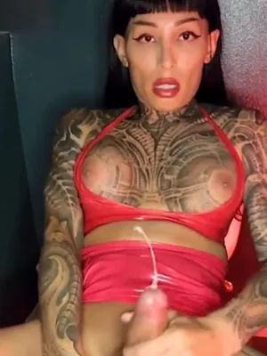 #Transexual #Morena #Tatuaje #Corrida #Latina #Látex #Lencería #Tacones #Solo #Haciéndose Una Paja #Vestido De Látex #Comer Propia Corrida #Tranny MILF #TS Eden Raynes