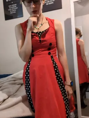 #Blonde #Petite #Dress #Interview #Sexy Dress #Red Lingerie