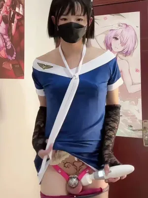 #幼女 #亚洲 #人妖 #Brunette #自慰 #Face Mask #丝袜 #Gloves #Solo #Chastity #Magic Wand
