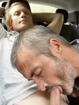 #Blowjob #Car #Gay #Bearded #Old And Young #Vertical Porn