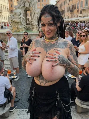 #Public #Tattoo #Gothic #Dreadlocks #Ass #Fishnet #Huge Tits #Tattoo Girl #FYP #Viral #Tiktok Porn #Leaks #Instagram Leaks #Tiktok18+ #Tits Play #Zero Shame #Nextgen Vids